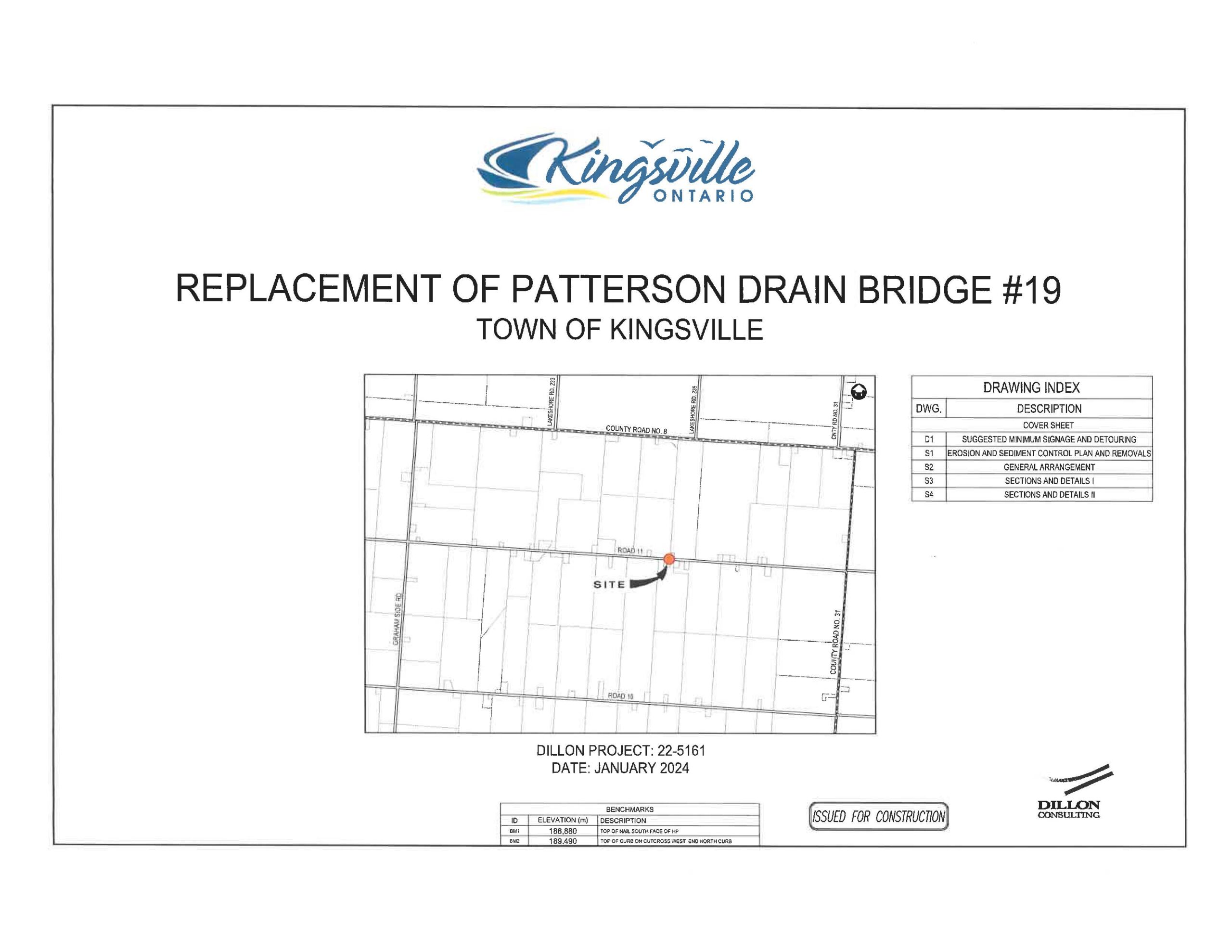 Replacement of Patterson Drain Bridge